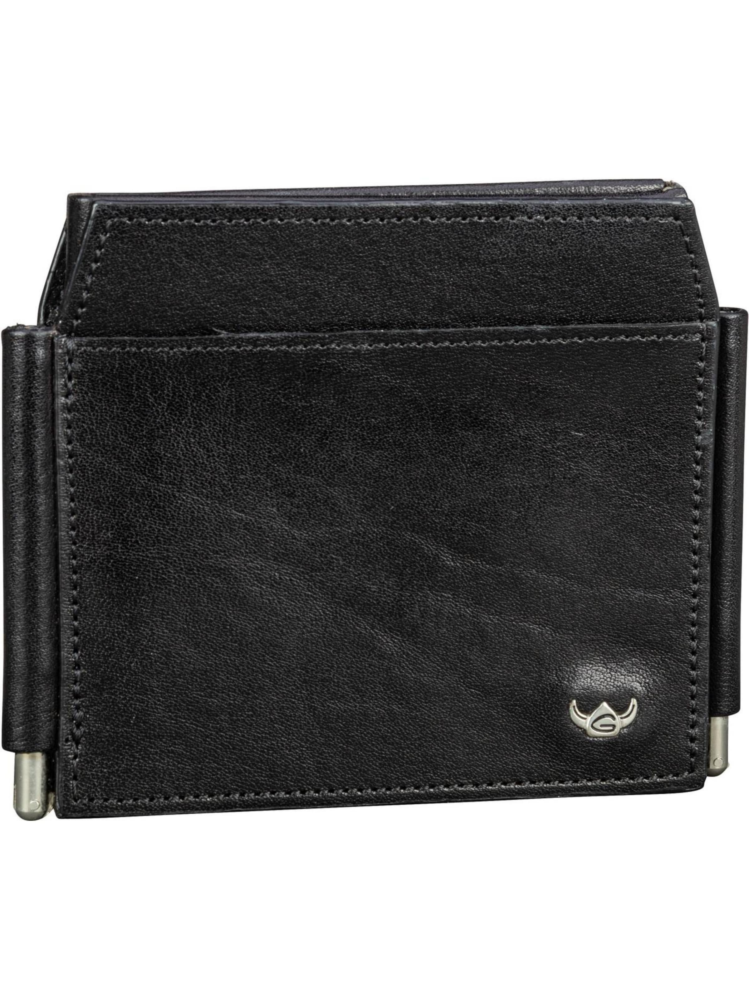 Portamonete di GOLDEN HEAD in nero: frontale