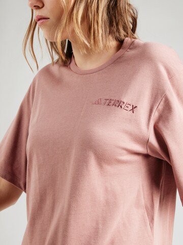 T-shirt fonctionnel 'XPL' ADIDAS TERREX en rose