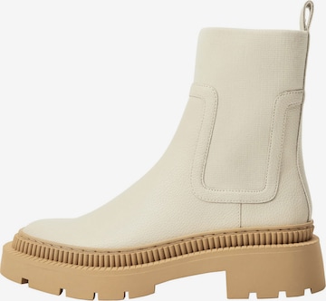 MANGO Chelsea Boots 'Nit' in White: front