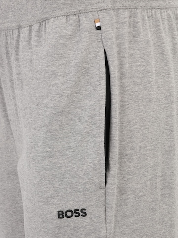 BOSS Zwężany krój Spodnie od piżamy 'Mix&Match' w kolorze szary