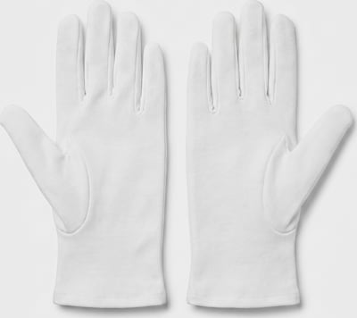GLAMORY Fingerhandschuhe 'Gloves Strumpfhandschuhe' in XXS in weiß, Produktansicht