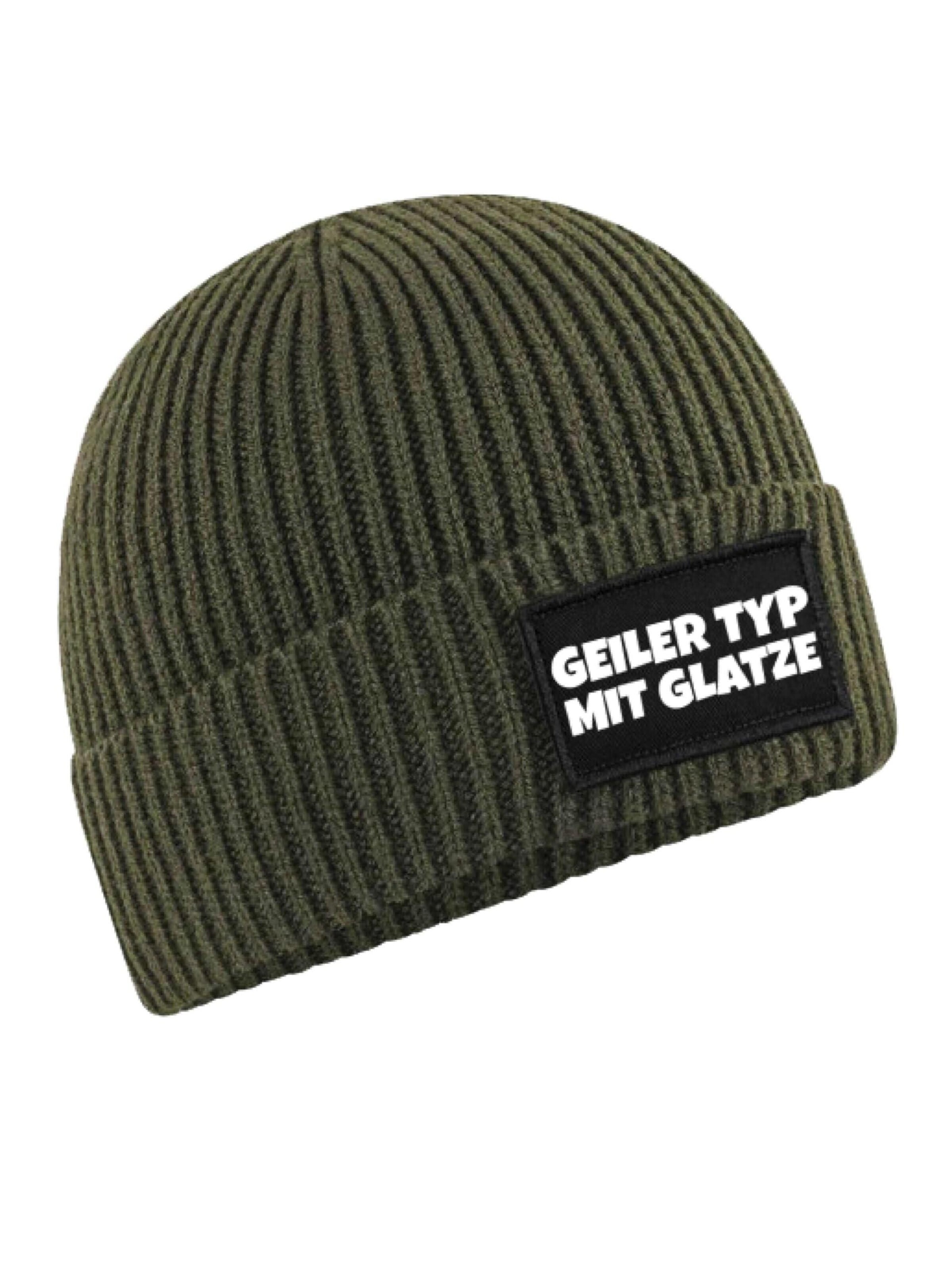 Youth Designz Mütze 'Geiler Typ mit Glatze'‌‌‌‌‌‌‌‌‌ in Grün