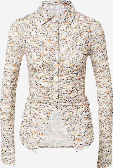 PATRIZIA PEPE Bluse 'CAMICIA' in beige / pastellgrün / orange / schwarz, Produktansicht