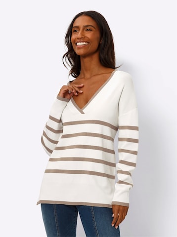 Pullover di heine in marrone: frontale