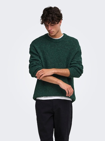 Only & Sons Sveter 'ONSHale' - Zelená: predná strana