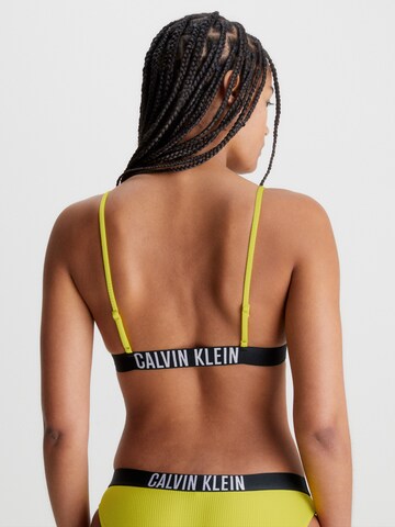 Bustier Hauts de bikini Calvin Klein Swimwear en jaune