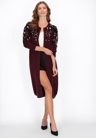 faina - Abrigo de punto 'Fashion Look' en rojo
