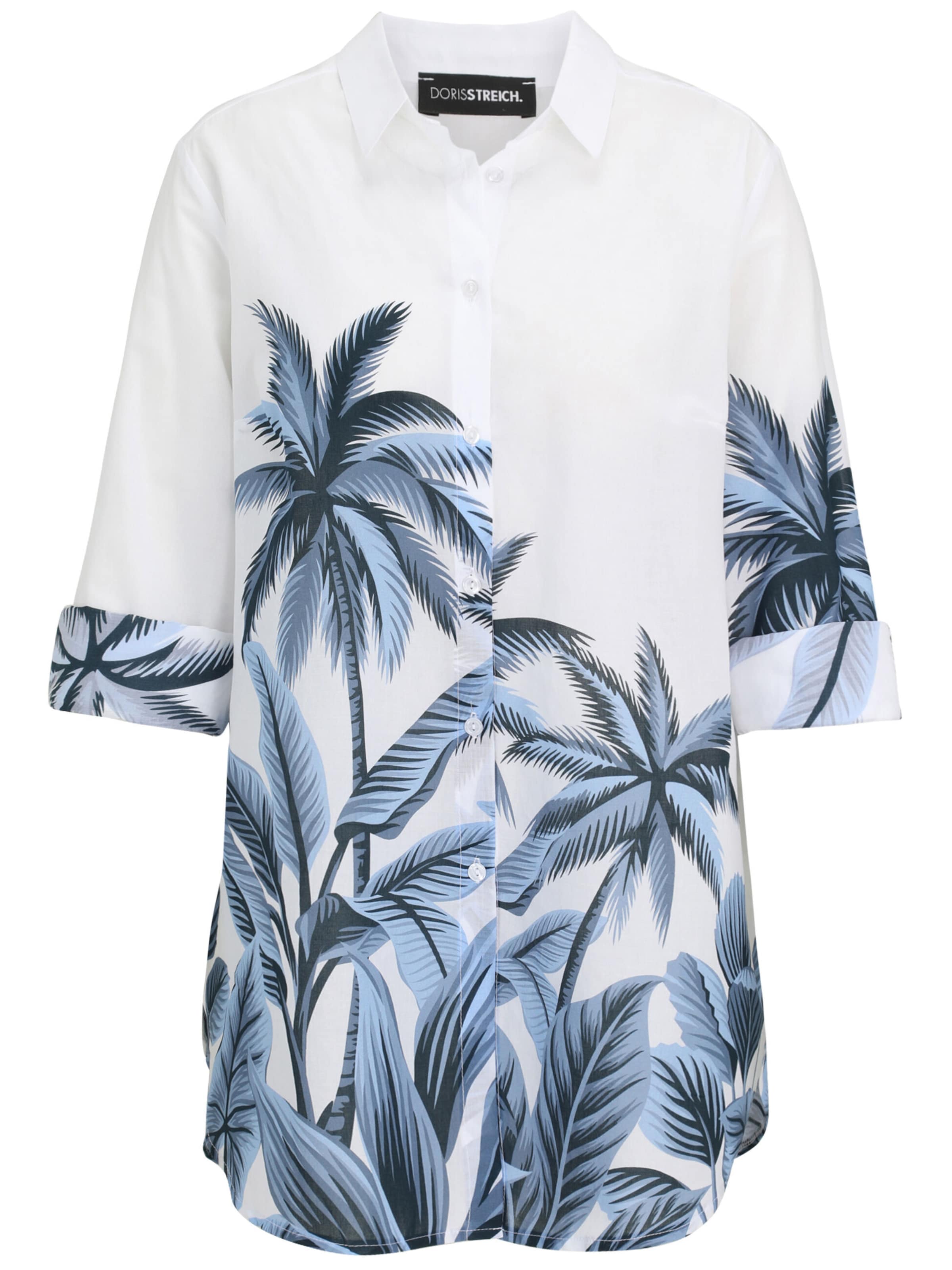 Doris Streich Bluse in Blau: Vorderseite