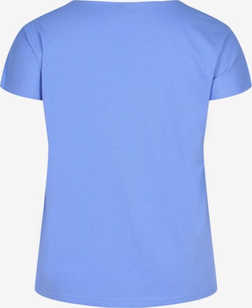 Zizzi Shirt 'Mkatja' in Blauw