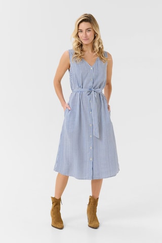 Cream Jurk 'Tiah' in Blauw