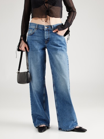 TOPSHOP Wide leg Jeans in Blauw: voorkant