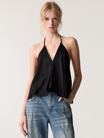 Pull&Bear Top in Zwart: voorkant