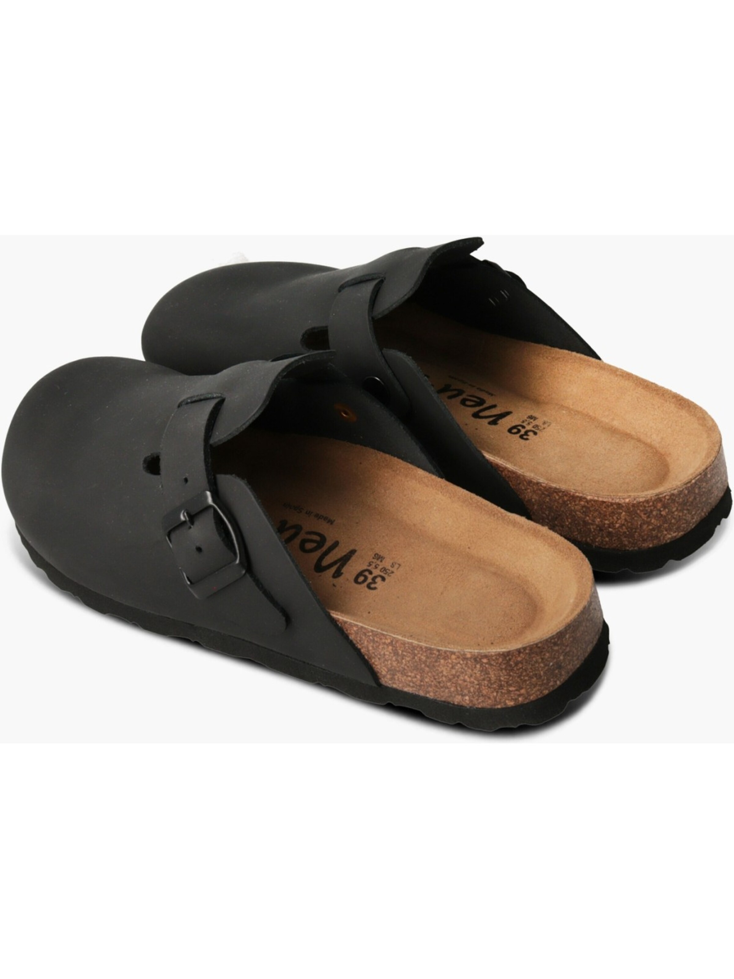 Neu-B Clogs 'Neu-B Baden - Schwarz Leder' in Black