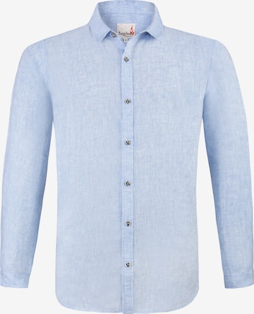 STOCKERPOINT Comfort fit Traditional Button Up Shirt 'Moses' in Blue: front