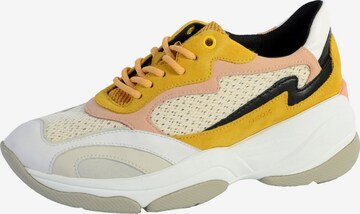 GEOX Sportlicher Schnürschuh in Gelb: Vorderseite