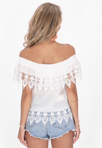 IZIA Блузка 'Boho' в Белый