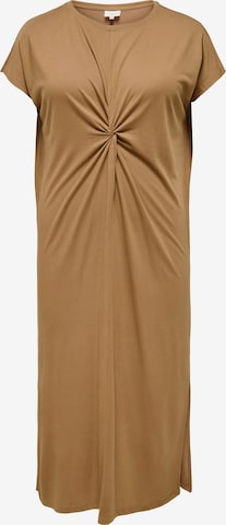 ONLY Carmakoma Šaty 'CARNICKY' - Hnedá: predná strana