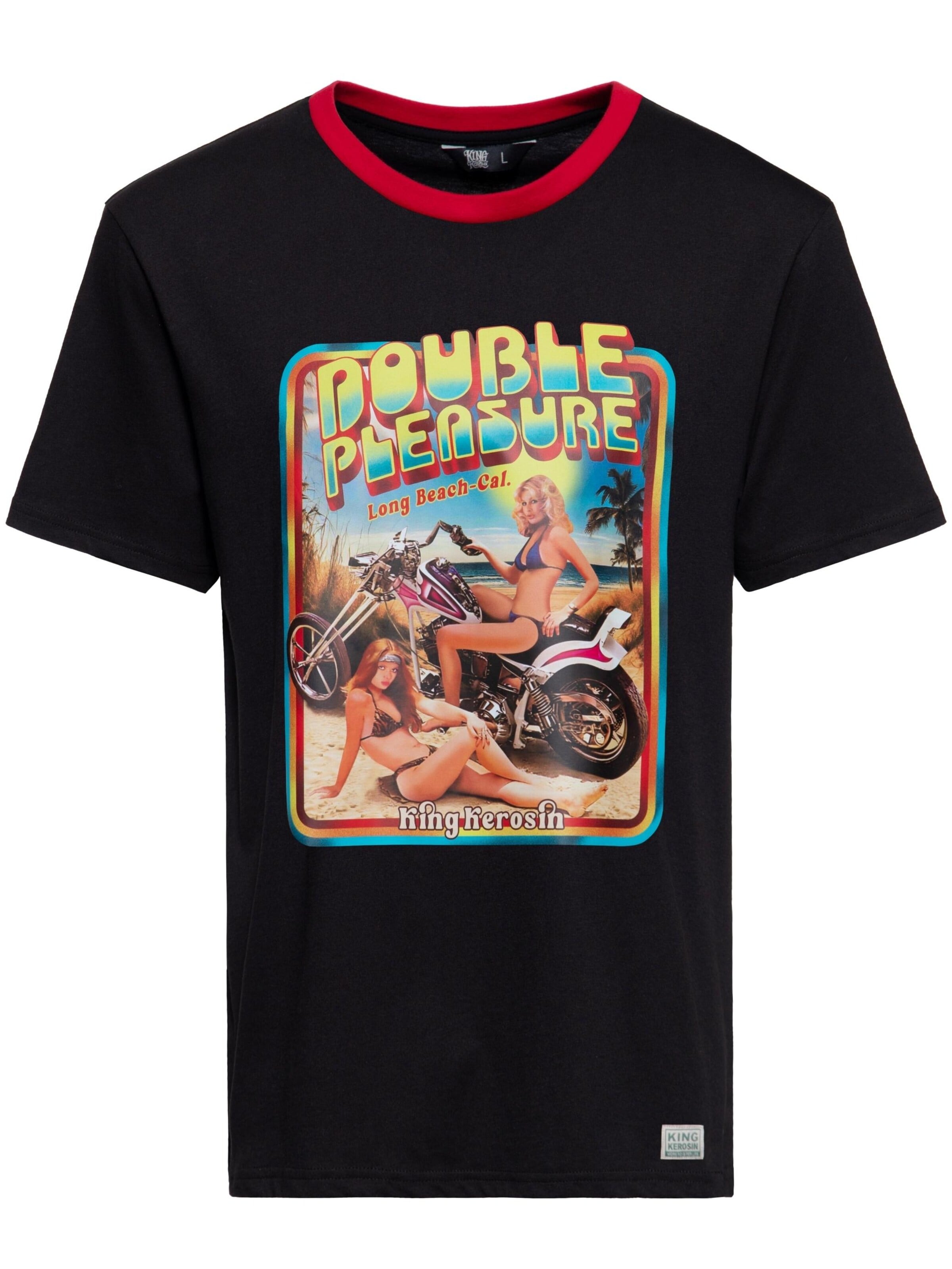 King Kerosin Shirt 'Double Pleasure'‌‌‌‌‌‌ in Schwarz: Vorderseite