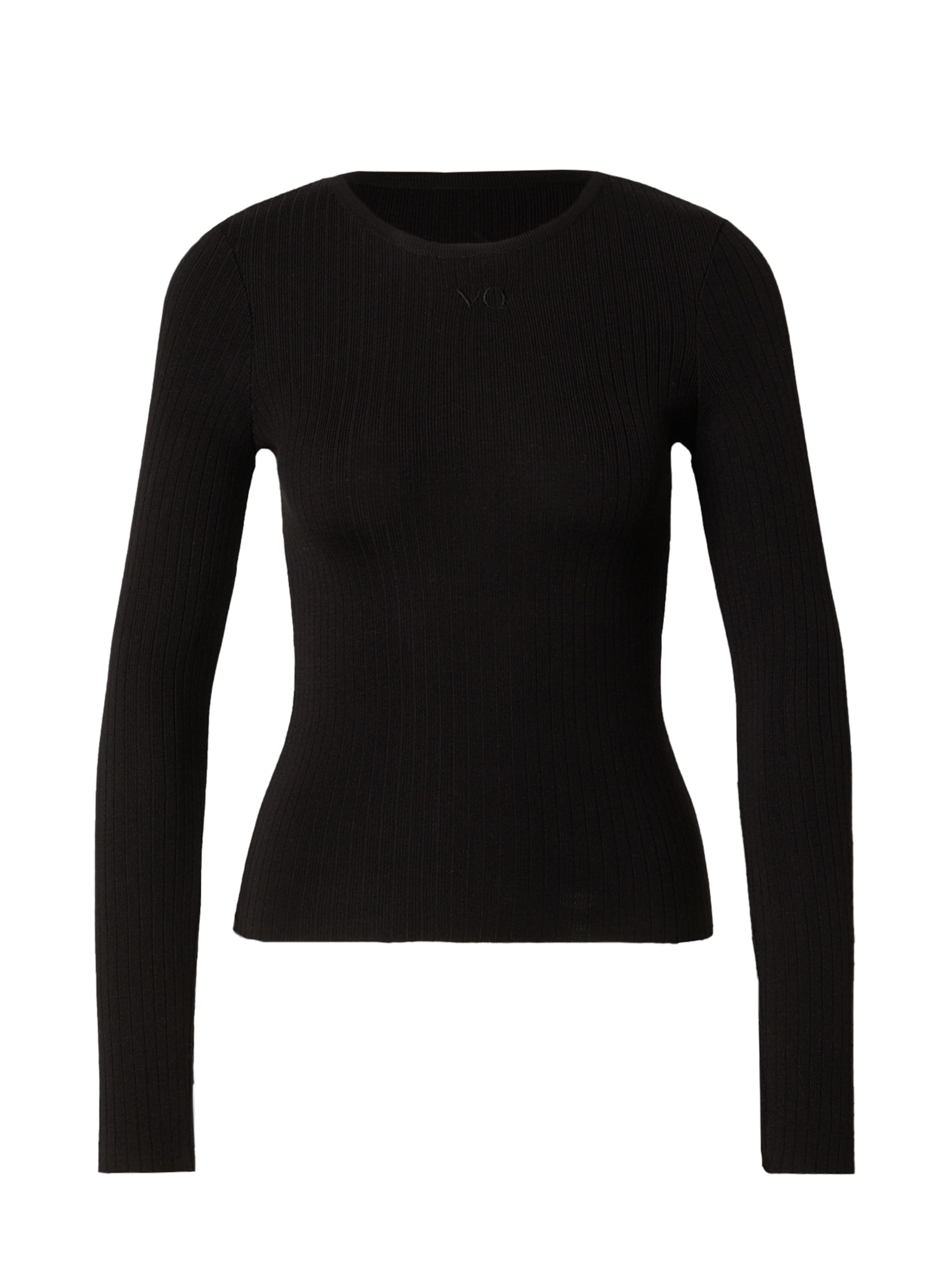 VERSTIQUE Тениска в черно: отпред