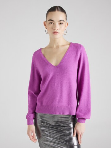 VILA Sweater 'RIL' in Purple: front