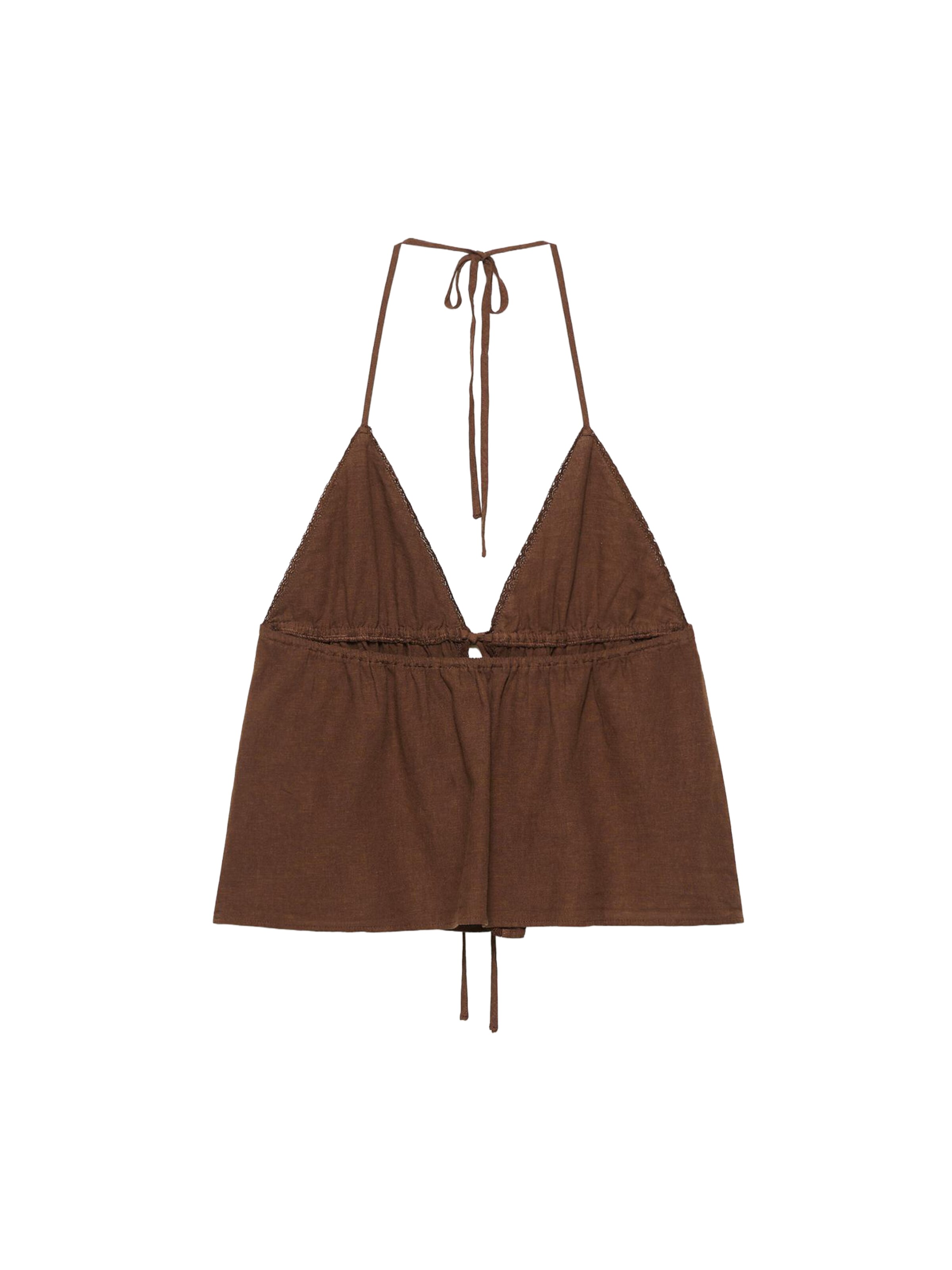 Top 'PACIFIC' de la Pull&Bear pe maro