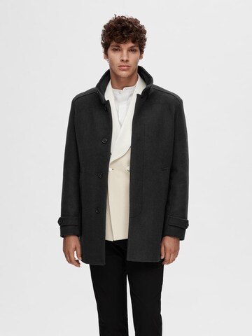 Cappotto di mezza stagione 'SLHNew Reuben' di SELECTED HOMME in nero: frontale