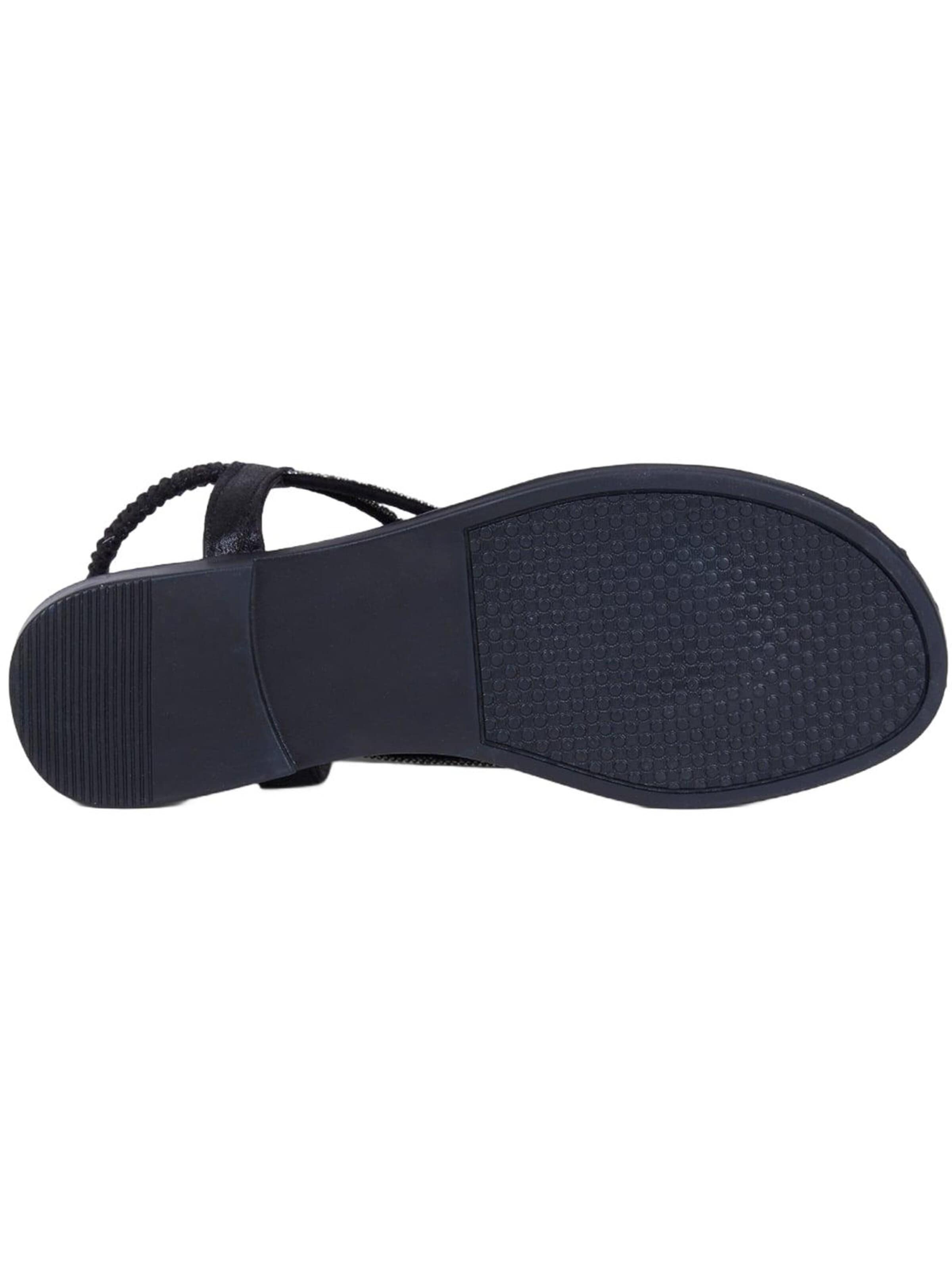 Desa - Sandalias de dedo 'Zehenstegsandalen' en negro