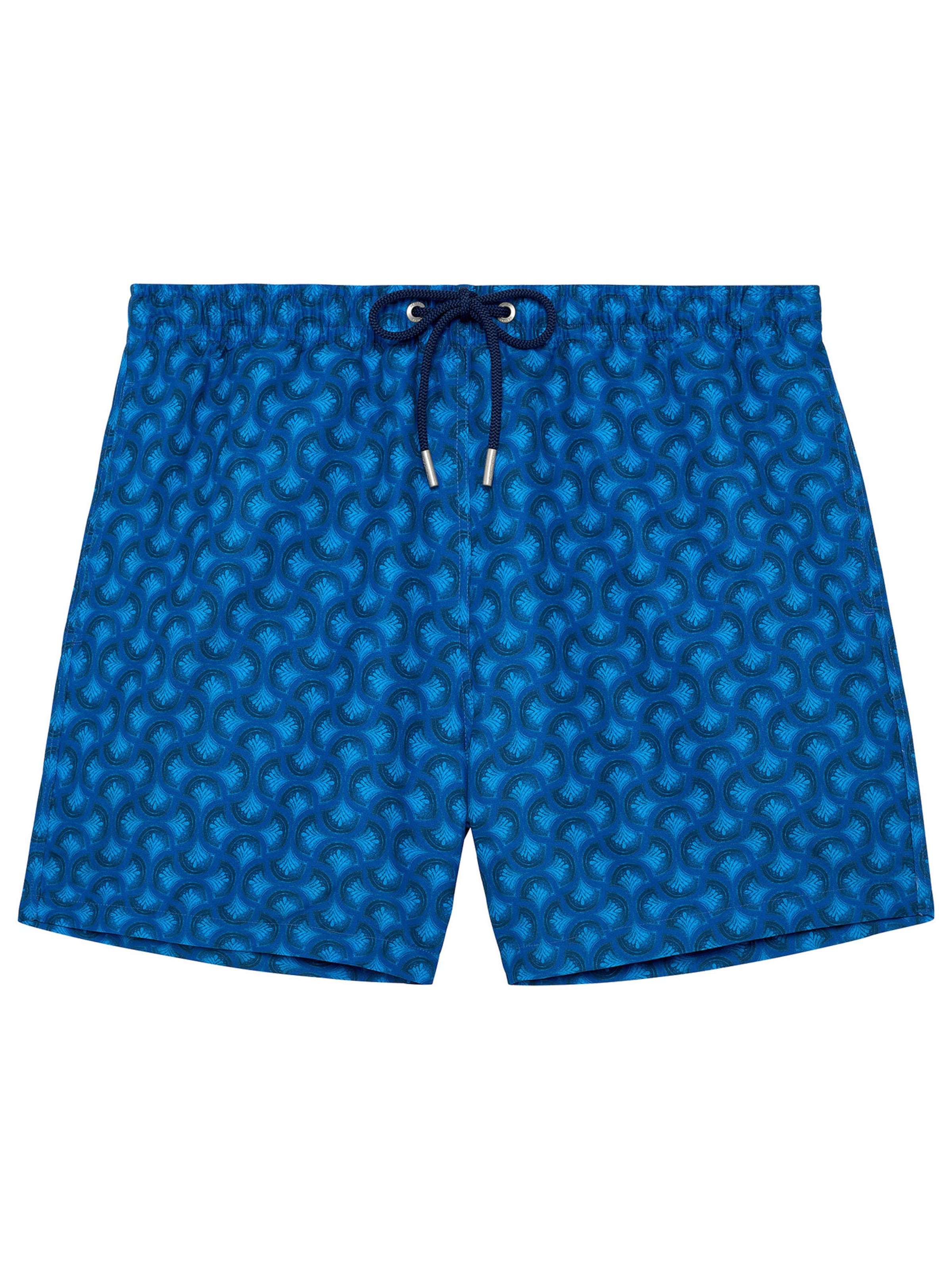 HOM Swimming shorts ' Beach Boxer Trinacria ' in Blue: front