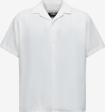 JACK & JONES Regular fit Button Up Shirt 'JCOFUSION' in White: front