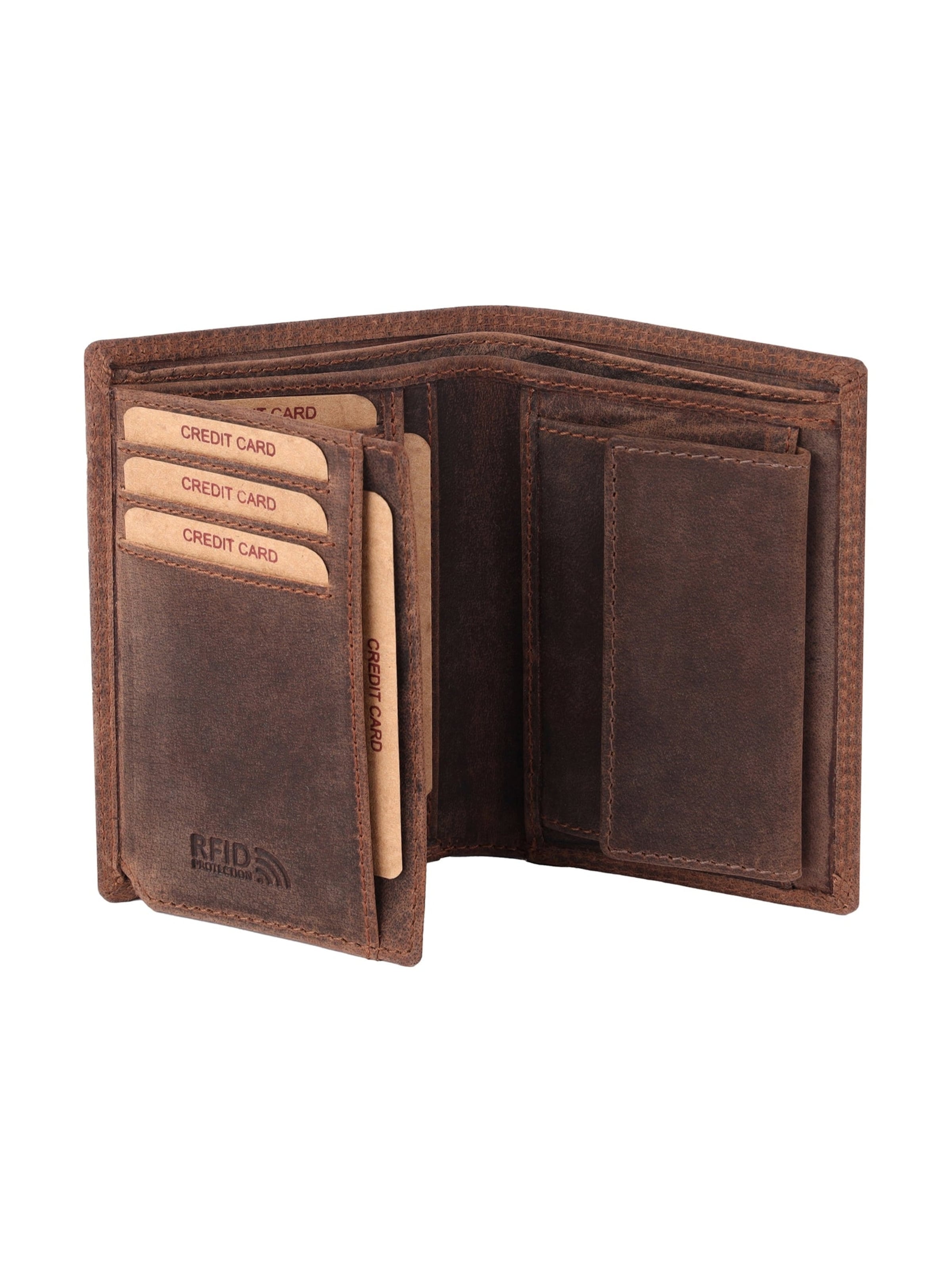 Benthill Wallet in Brown: front