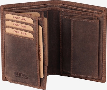 Benthill Wallet in Brown: front