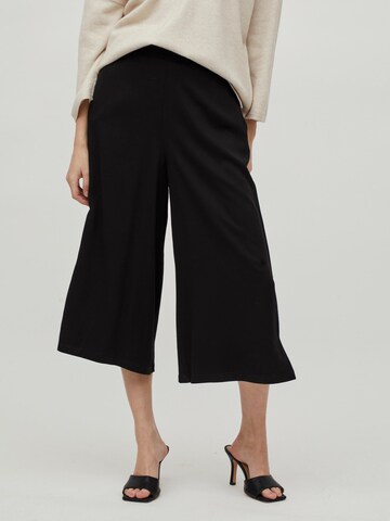 Wide Leg Pantalon 'Vero' VILA en noir : devant