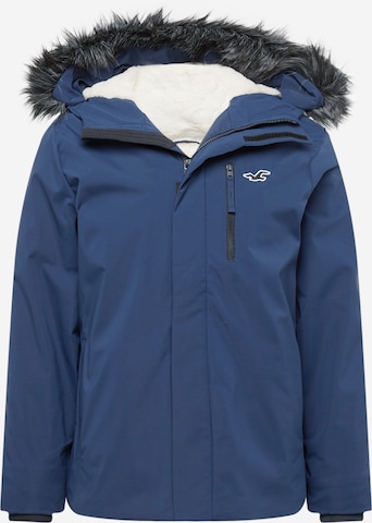 HOLLISTER Winterjas in Blauw: voorkant