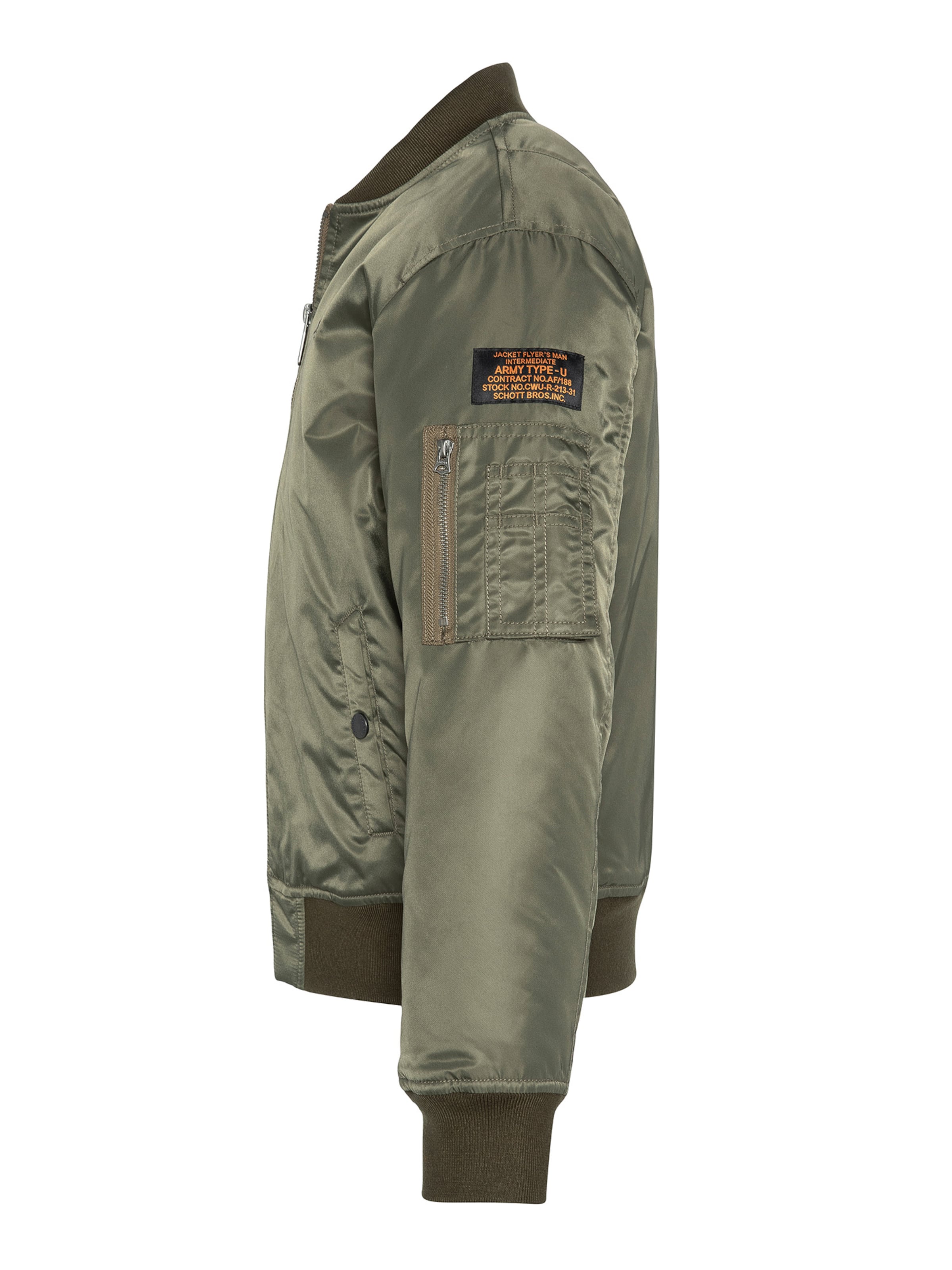 Veste mi-saison Schott NYC en vert