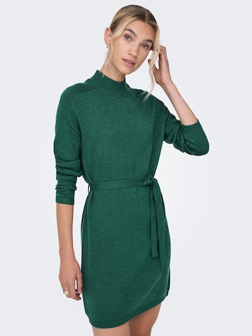 ONLY Knitted dress 'Leva' in Green