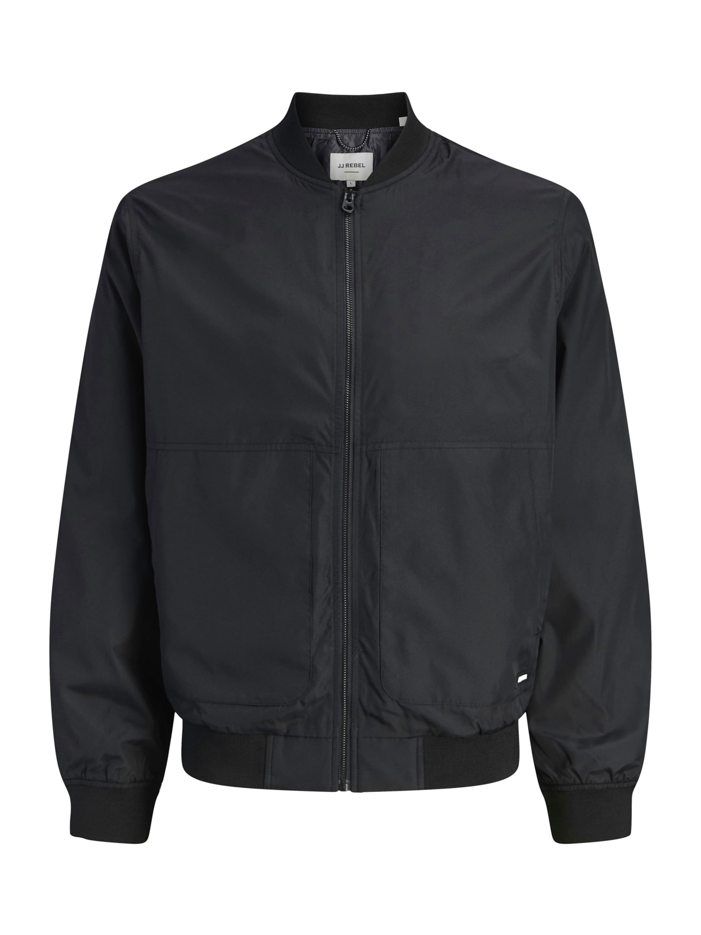JJ Rebel Välikausitakki 'JREBLANE' värissä musta: etupuoli