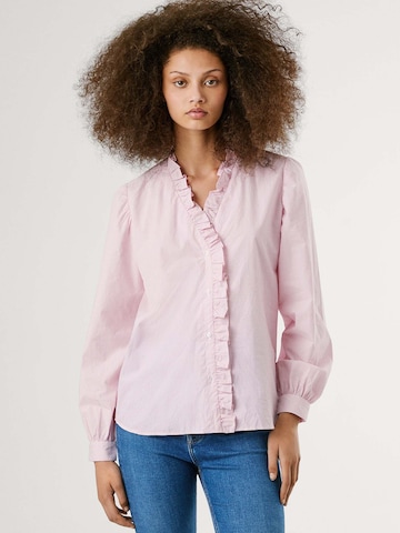 Pepe Jeans Bluse 'PEARLCY' in Pink: Vorderseite