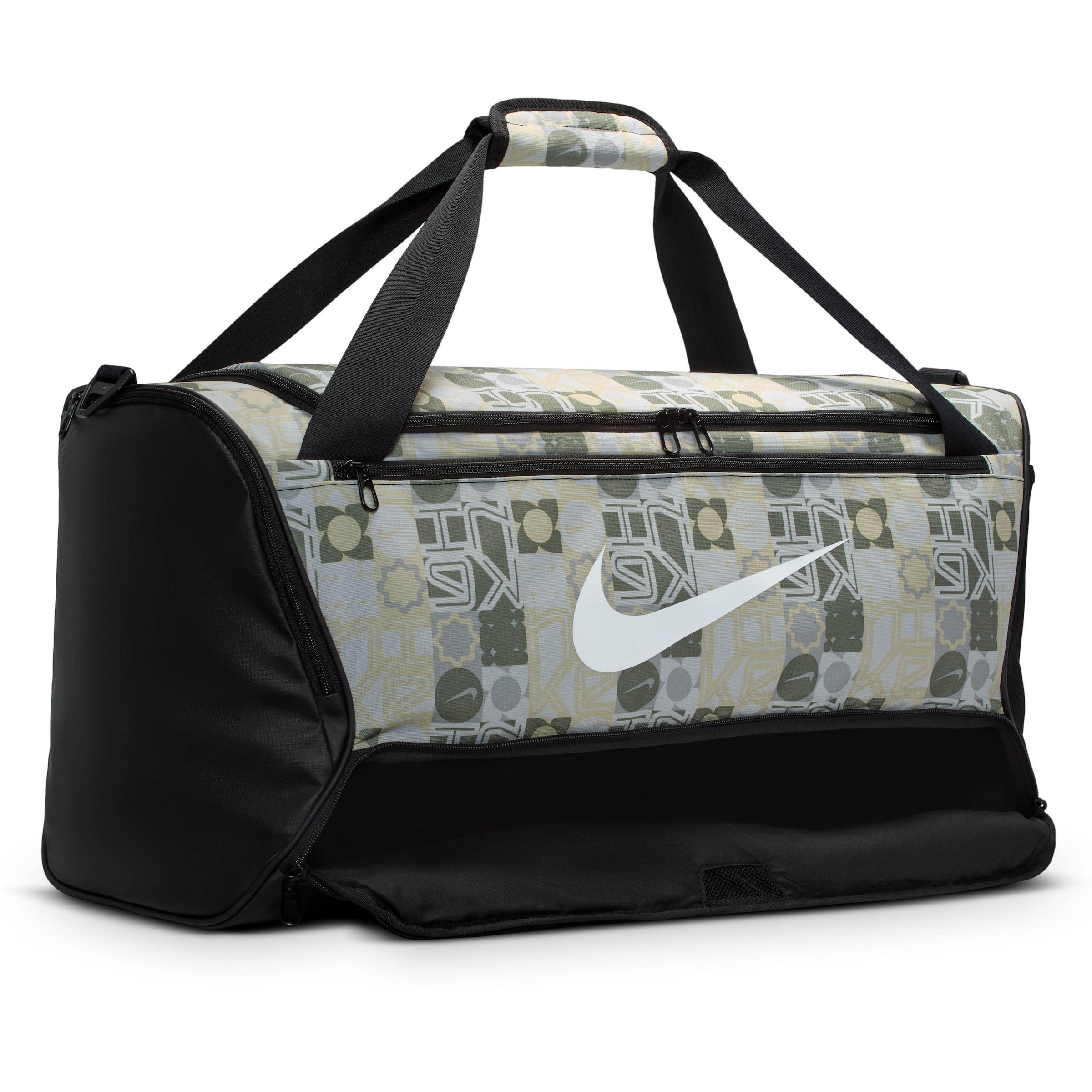 NIKE Sports Bag 'Brasilia' in Grey