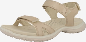 ECCO Hiking Sandals 'Offroad Roam' in Beige: front