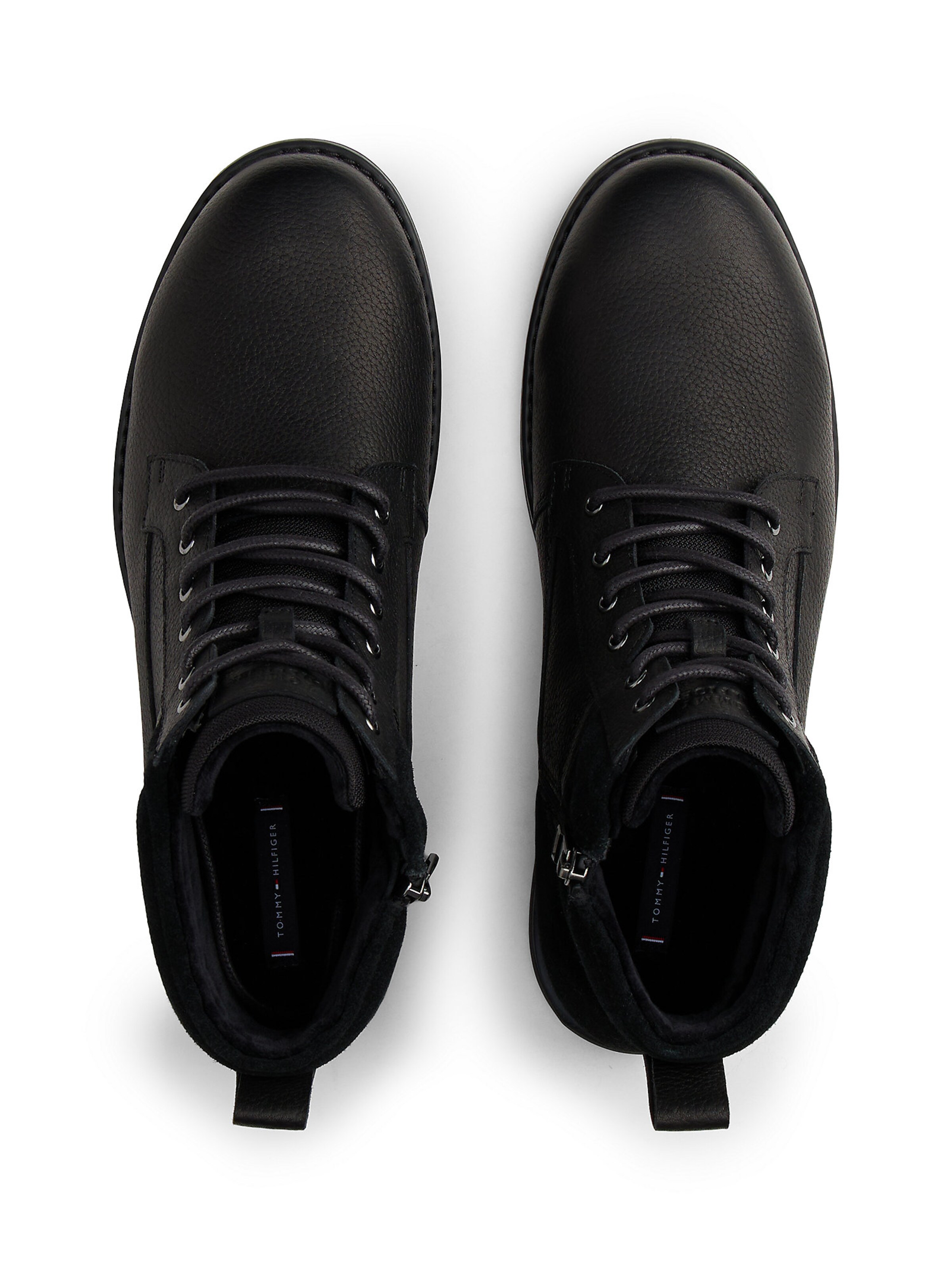 TOMMY HILFIGER Schnürboots in Schwarz