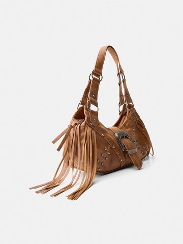 Sac bandoulière Bershka en marron