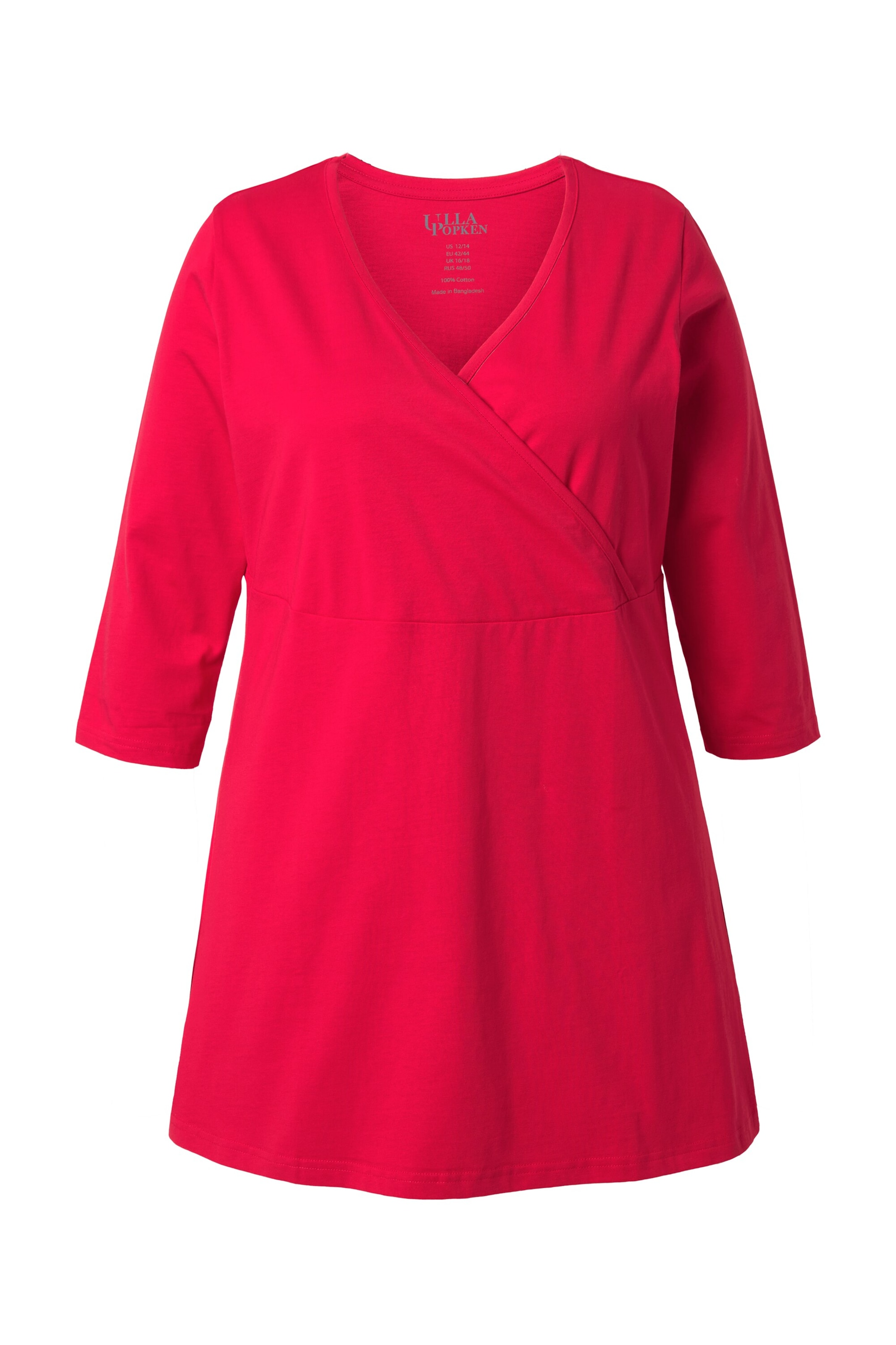 Ulla Popken Shirt in Rood: voorkant