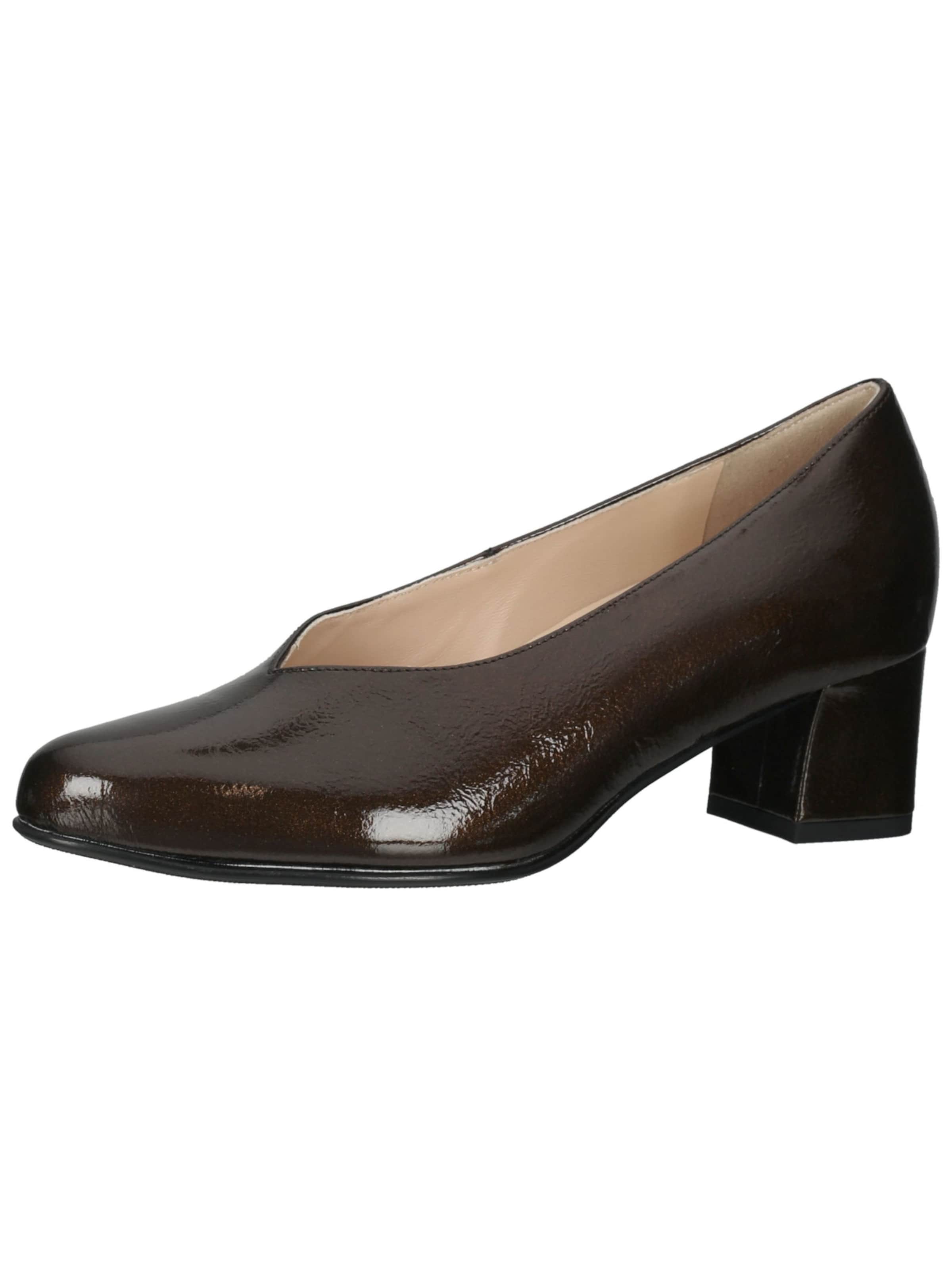 Escarpins HASSIA en marron : devant