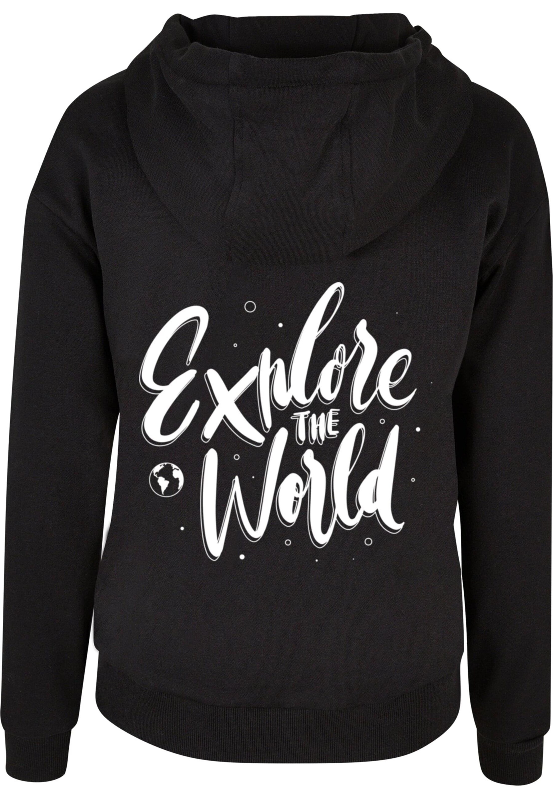 Sweat-shirt 'Explore The World Everyday' Merchcode en noir