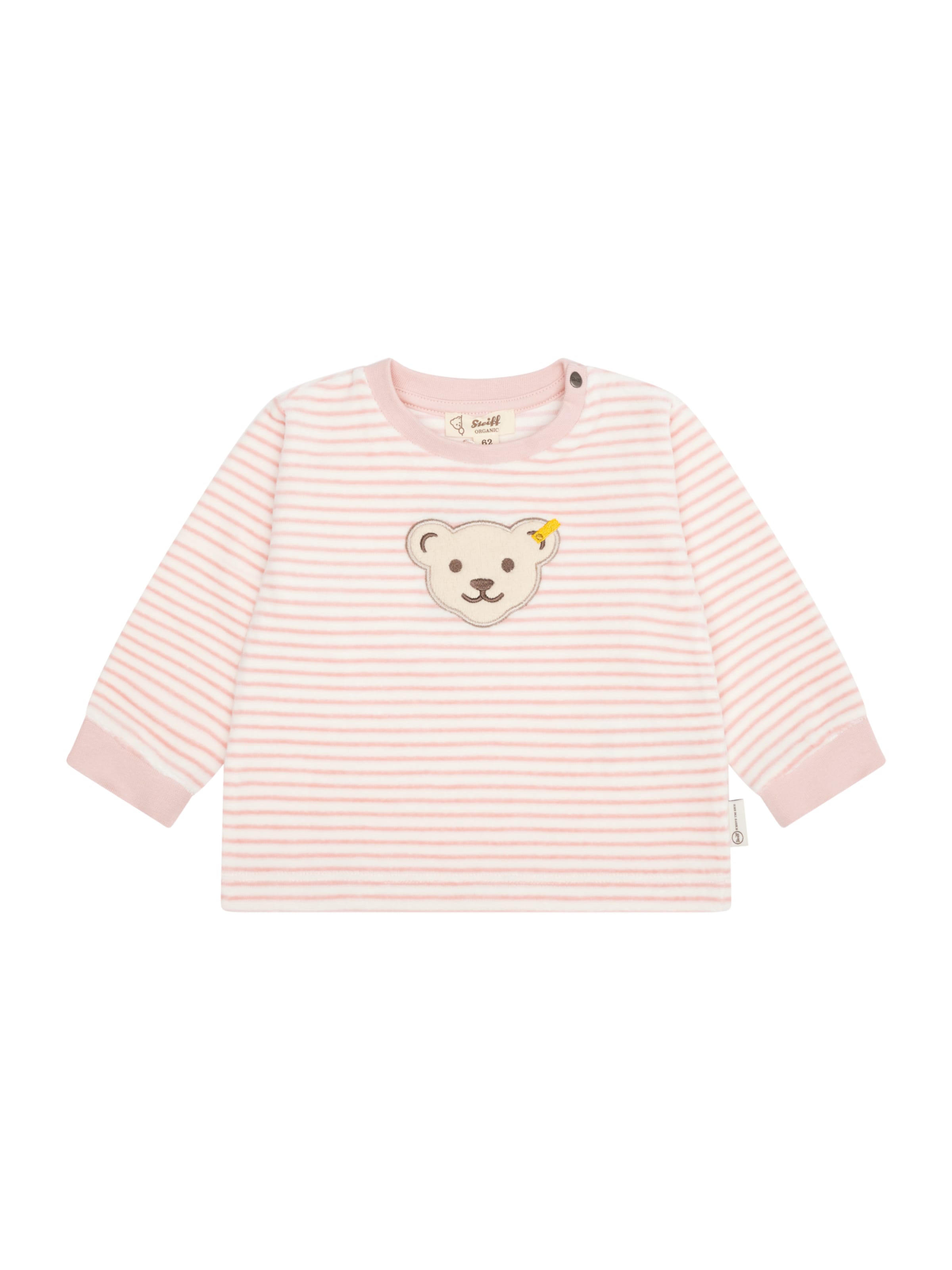 Steiff Collection Μπλούζα φούτερ σε ροζ: μπροστά