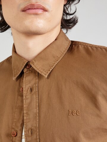 Lee Rovný strih Košeľa - Hnedá