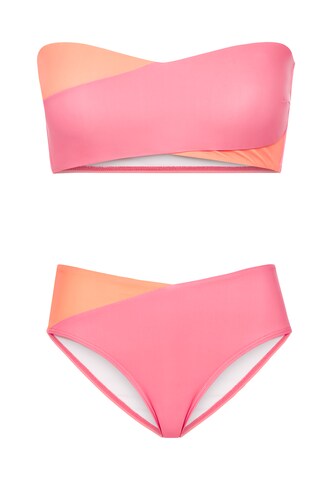 LSCN by LASCANA Bandeau Bikini in Pink: front