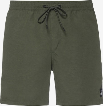 QUIKSILVER Athletic Swim Trunks 'Everyday Delux' in Green: front