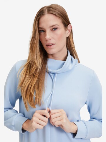 Betty & Co Sweatpullover mit Kragen in Blau