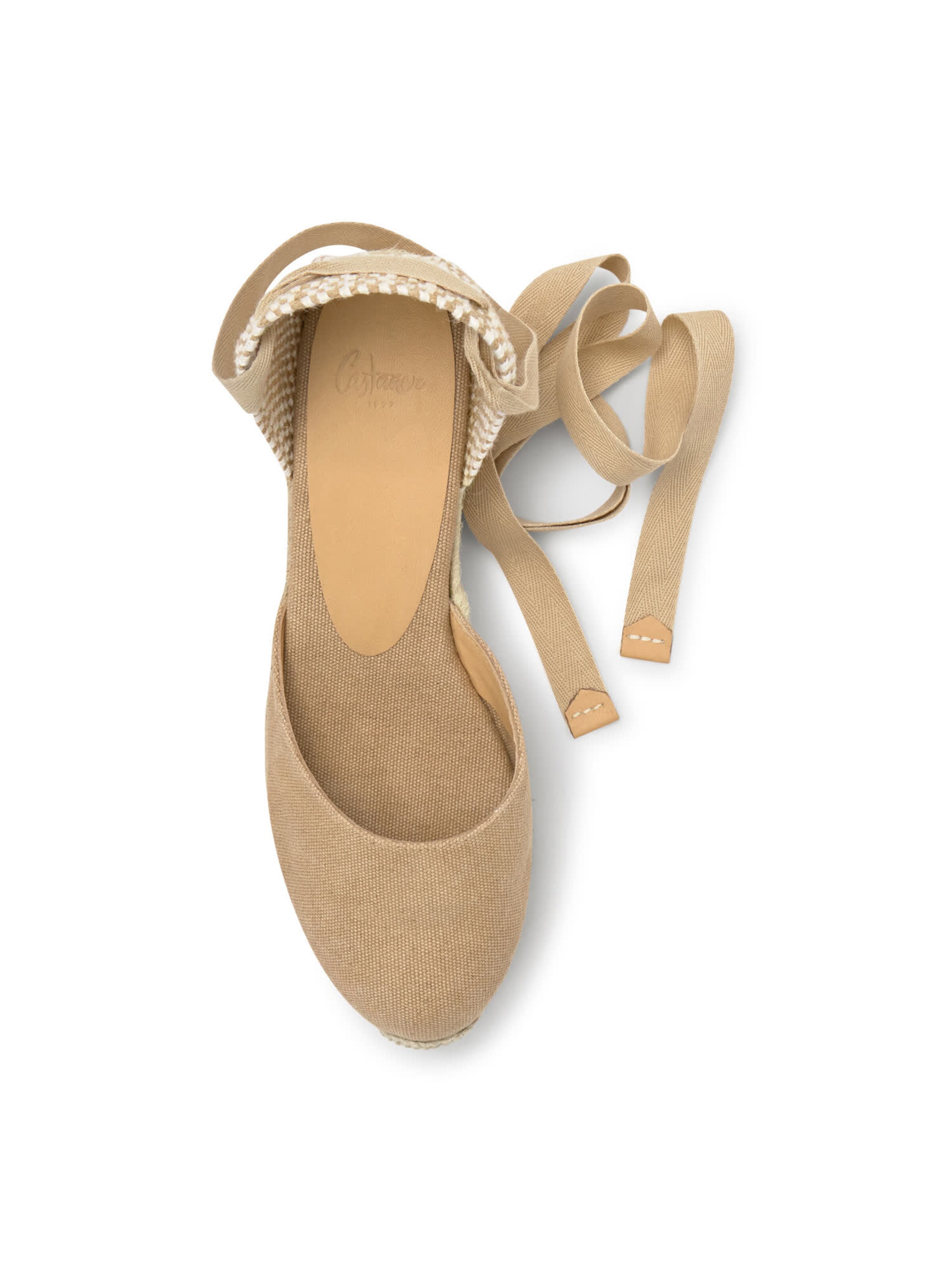 smėlio Castañer Espadrilės 'CARINA'